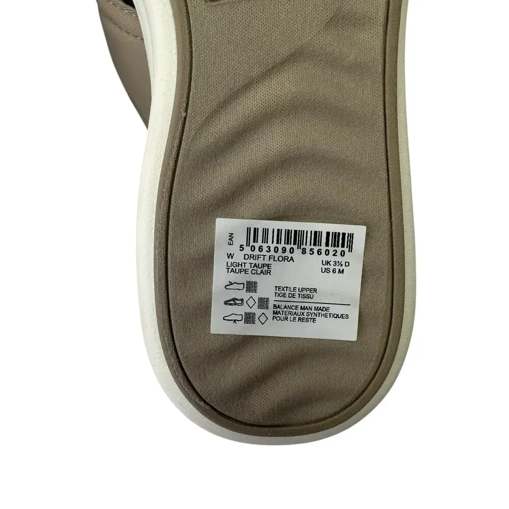 Clarks Cloudsteppers Washable Thong Sandals Drift Flora Sz 6 Stone Taupe Flower - Picture 3 of 12